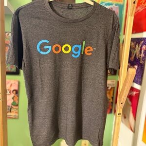 Google Charcoal Tee with Multicolor Logo